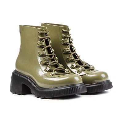 Pre-owned Melissa Womens Cosmo Ankle Boots Green