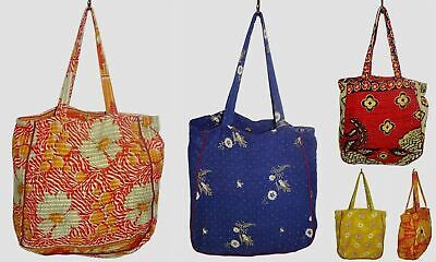 Pre-owned Handmade 10pc Wholesale Lot Vintage Cotton Kantha  Women Shoulder Bag Handbag