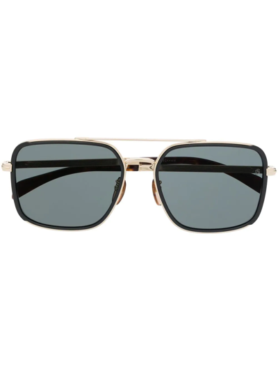 Eyewear By David Beckham Square-frame Sunglasses In Gold