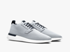 Wolf & Shepherd Swiftknit Plain Toe Derby In Ice Gray / White