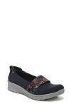 Bzees Gracie Slip-on Shoe In Navy Floral Fabric