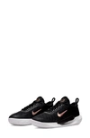 Nike Court Zoom Nxt Logo-embroidered Leather-trimmed Mesh Sneakers In Black