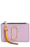 Marc Jacobs Snapshot Leather Id Wallet In Regal Orchid Multi