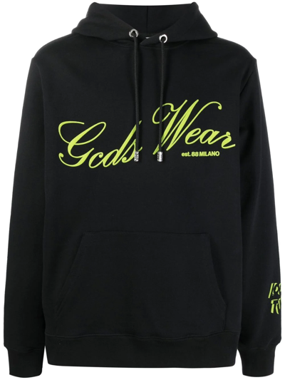 Gcds Looney Tunes Space Cotton Hoodie In Black