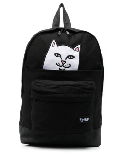 Ripndip Graphic-print Zip-up Backpack In Schwarz