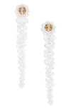 Simone Rocha Transparent Drip Earrings In White