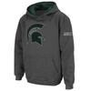 STADIUM ATHLETIC YOUTH STADIUM ATHLETIC CHARCOAL MICHIGAN STATE SPARTANS BIG LOGO PULLOVER HOODIE