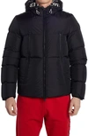 Moncler Men's Montcla Logo-hood Puffer Jacket In Black
