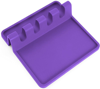 Zulay Kitchen Silicone Utensil Rest With Drip Pad In Purple