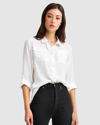 Belle & Bloom Eclipse Rolled Sleeve Blouse - Cream