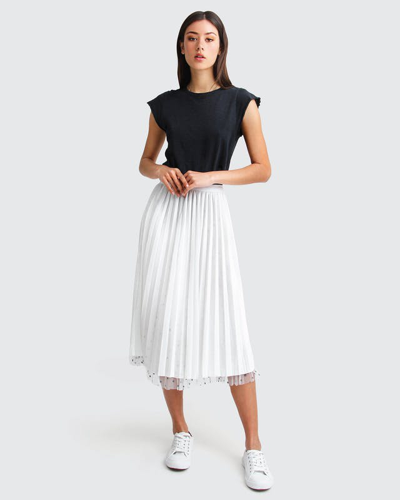 Belle & Bloom Mixed Feeling Reversible Skirt In White
