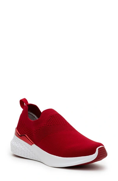 Ara Medina Trainer In Red Wovenstretch