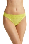 Skarlett Blue Dare Lace Thong In Limeade