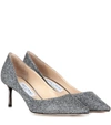 JIMMY CHOO ROMY 60 METALLIC PUMPS,P00241314