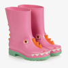 MINI MELISSA GIRLS PINK DRAGON PVC RAIN BOOTS