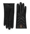 GUCCI LEATHER GG MARMONT GLOVES