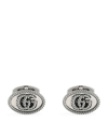 GUCCI STERLING SILVER DOUBLE G CUFFLINKS