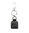 GUCCI LEATHER GG EMBOSSED KEYRING
