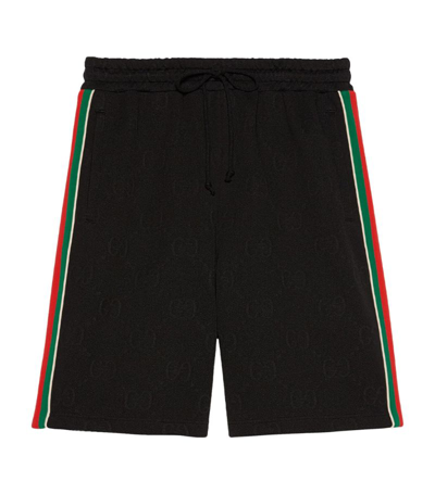 Gucci Gg Jacquard Shorts In Black