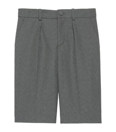 Gucci Kids Wool Bermuda Shorts (4-12 Years) In Grey