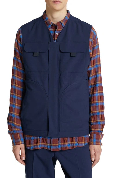 Wood Wood Blue Victor Vent Vest