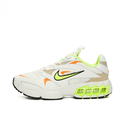 Nike Zoom Air Fire Sneakers In White And Green