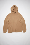 Acne Studios Wool Hooded Jumper In Light Brown
