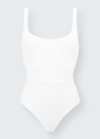 ERES ASIA SCOOP-NECK ONE-PIECE SWIMSUIT WITH WAISTBAND DETAIL