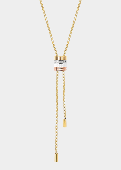 Boucheron Women's Quatre White Edition 18k Gold & Diamond Tie Necklace In Yellow Gold