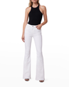 Hudson Holly High-rise Stretch Flare Jeans In White Horse