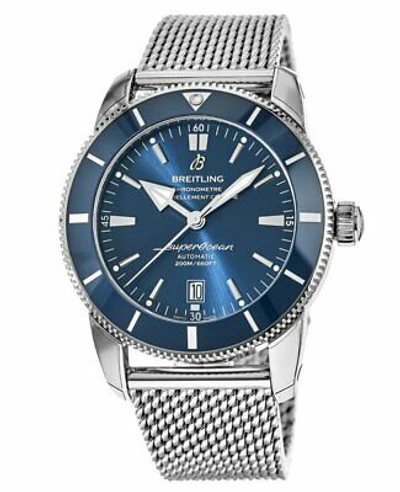 Pre-owned Breitling Superocean Heritage Automatic 46 Blue Men's Watch Ab2020161c1a1