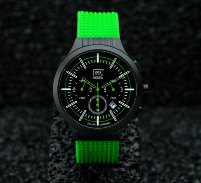 Pre-owned Glock Limited Edition Precision™ 35th Anniversary Titanium Solar Chrono Watch