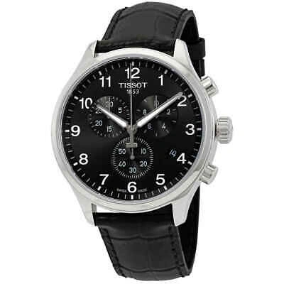 Pre-owned Tissot Chrono Xl Classic Chronograph Black Dial Men's Watch T116.617.16.057.00
