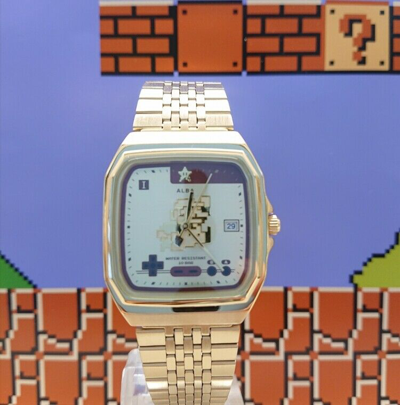 Pre-owned Alba Seiko Super Mario Bros Star Mario Model Watch