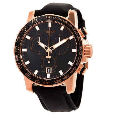 Pre-owned Tissot Chronograph Quartz Black Dial Men's Watch T125.617.36.051.00