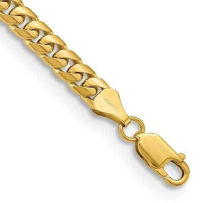 Pre-owned Skyjewelers Real 14k Yellow Gold 5.5mm Solid Miami Cuban Chain ; 8.5 Inch; Lobster Clasp