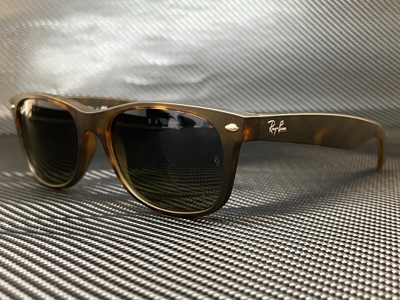 Pre-owned Ray Ban Rb2132 894 76 Havana Square 55 Mm Unisex Sunglasses In Green