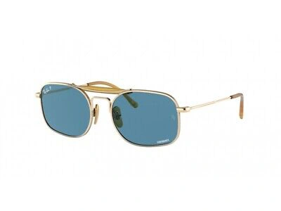Pre-owned Ray Ban Ray-ban Sunglasses Rb8062 9205s2 Unisex Blue Gold