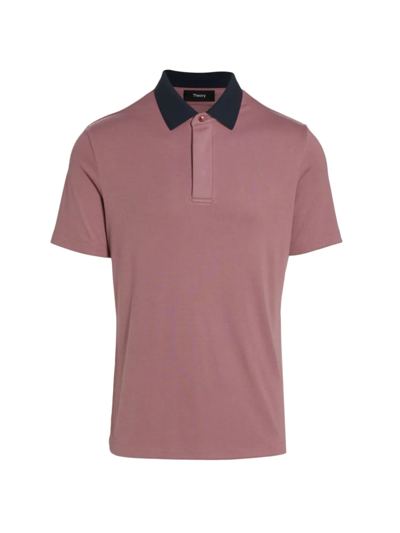 Theory Kayser Polo Shirt In Purple