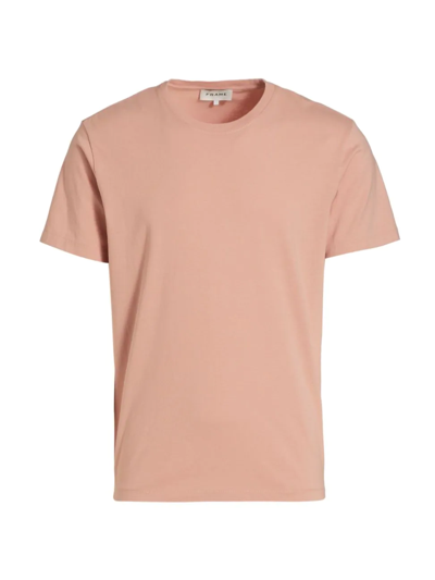 Frame Short-sleeve Logo Cotton T-shirt In Pink