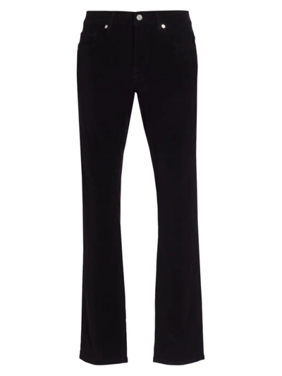 Frame L'homme Slim Brushed Twill Trousers In Black