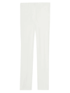 Theory Treeca Ponte Slim-fit Pants In Rice