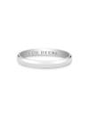 De Beers Jewellers Platinum Wide Court Wedding Band Ring In White