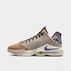 Nike Lebron 19 Low Basketball Shoes In Rattan/dark Iris/sail/black/siren Red/light Bordeaux