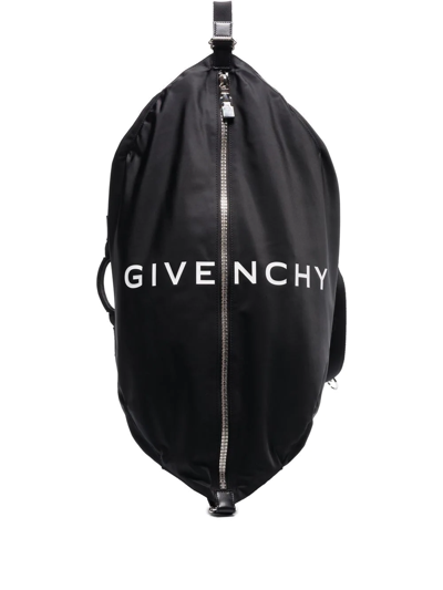 Givenchy G-zip Duffle Backpack In Black