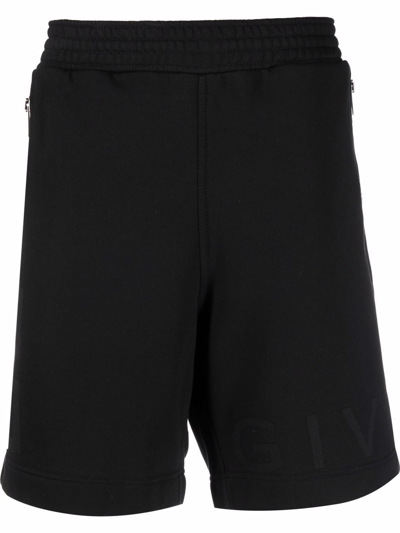 Givenchy Cotton Track Shorts In Black