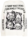 Philosophy Di Lorenzo Serafini Graphic-print Knitted Sweater In Neutrals