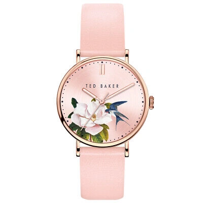 Pre-owned Ted Baker Bkppff909 Ladies Phylipa Flowers Watch
