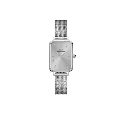 Pre-owned Daniel Wellington Dw00100486 Ladies Quadro Unitone Silver 20mm Watch