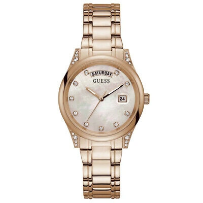 Pre-owned Guess Gw0047l2 Ladies Aura Watch